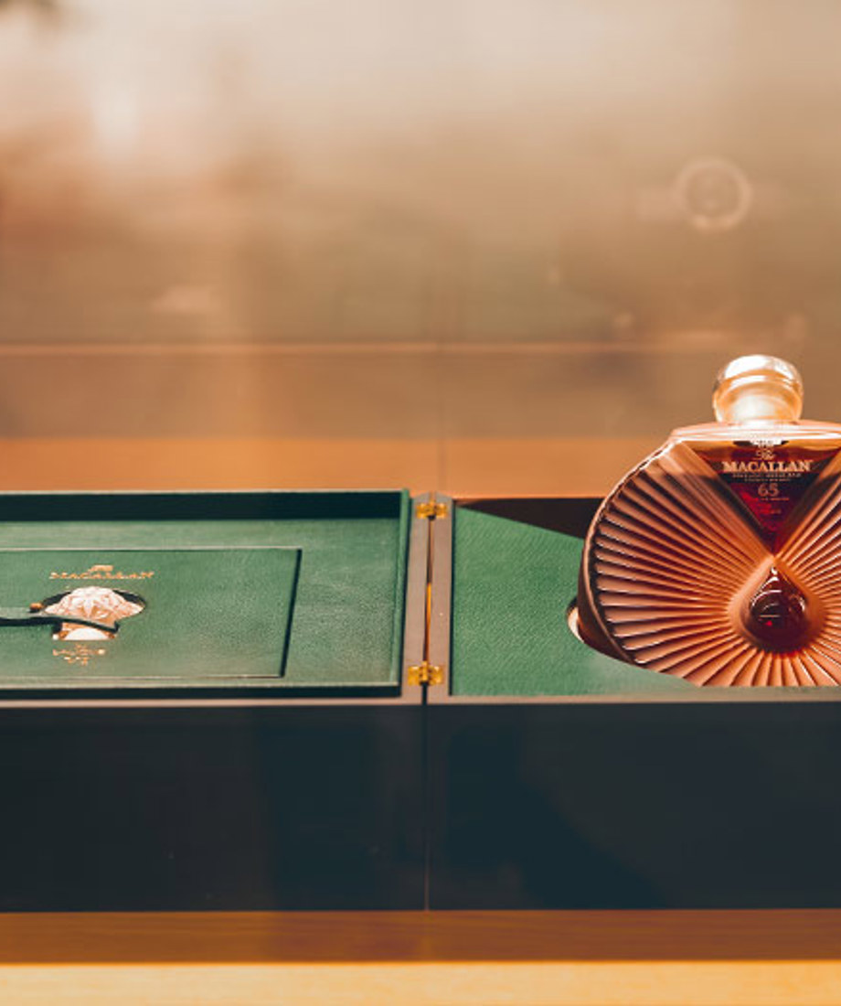 The Macallan Six Pillars in Lalique 65 YO